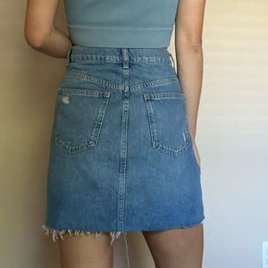Free people denim skirt